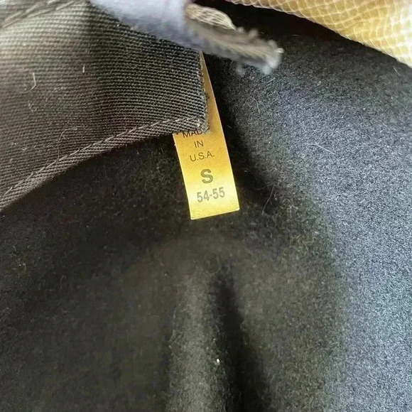 Rodeo King Adult Cowboy Hat Black Felt Beaver Western Hat Vintage Sz S 54-55 - Picture 8 of 12